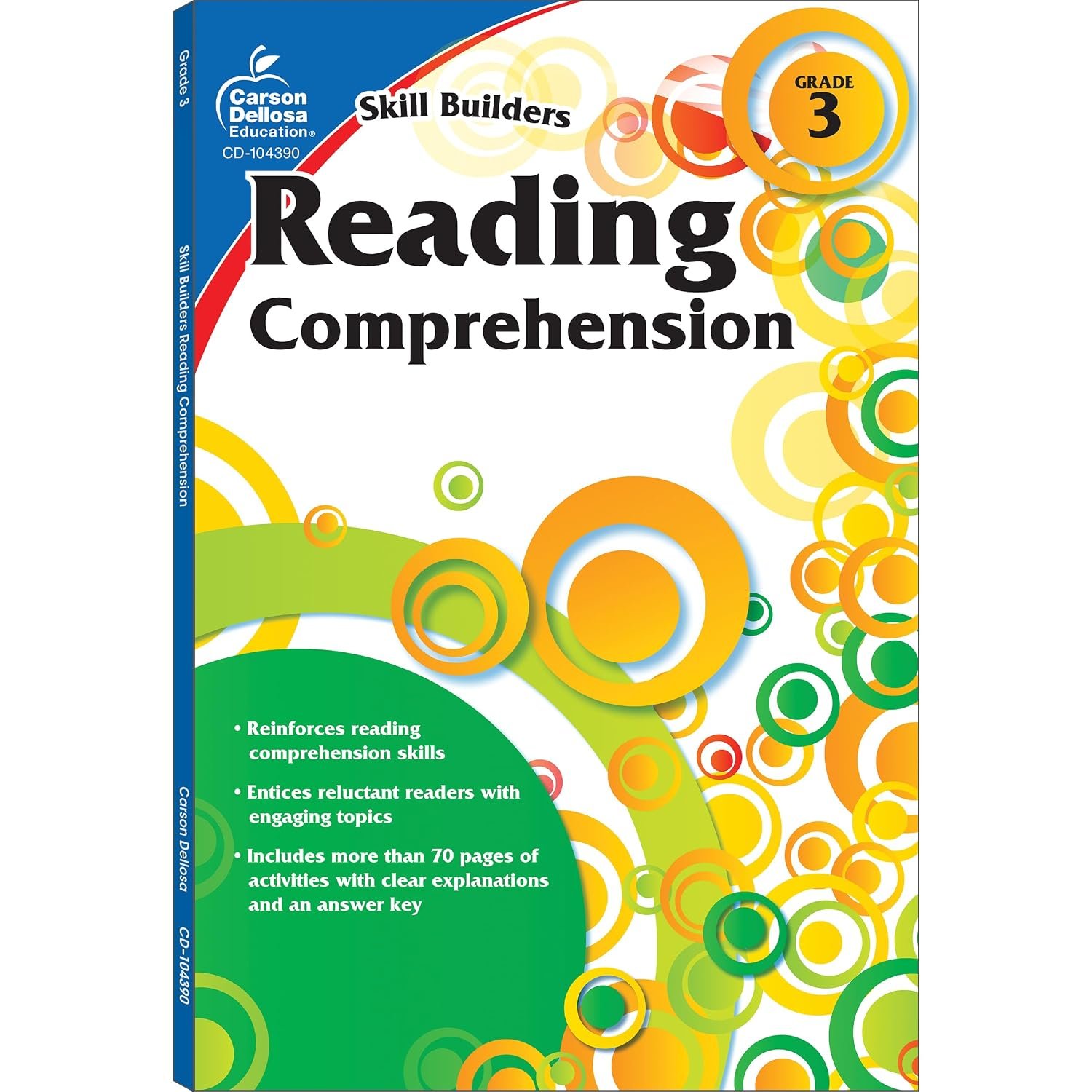 Carson Dellosa Skill Builders Reading Comprehension 3rd Grade Workbook cover