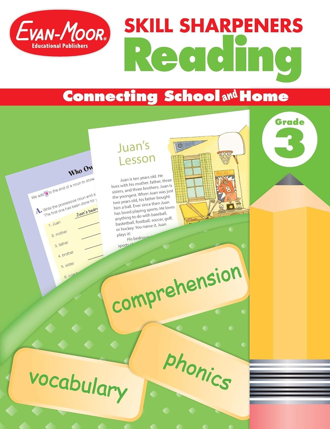 Evan-Moor Skill Sharpeners Reading Workbook Grade 3 cover