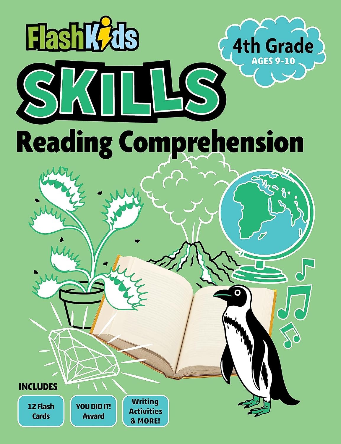 Reading Comprehension Grade 4 Flash Skills workbook cover