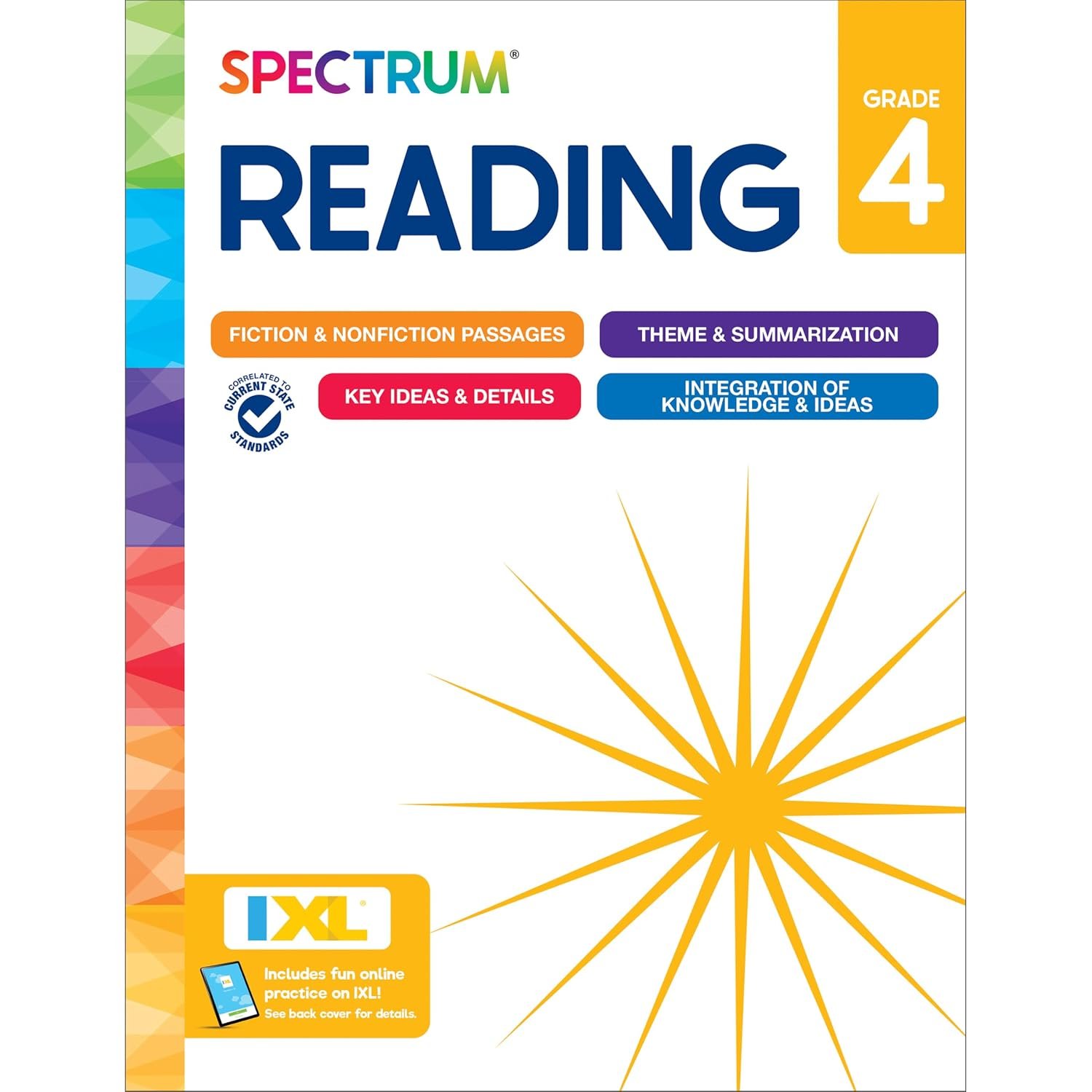 Spectrum Reading 4th Grade Workbook cover