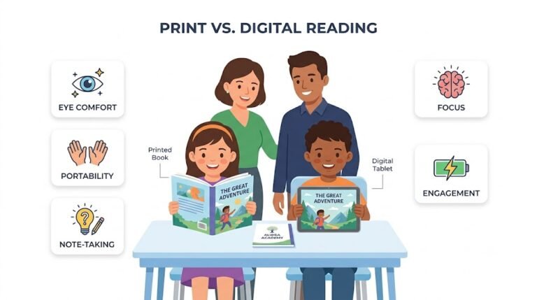 Print vs. Digital Reading Practice for Kids