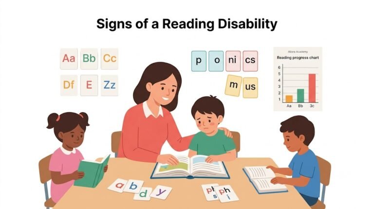 Signs of a Reading Disability in Elementary Students