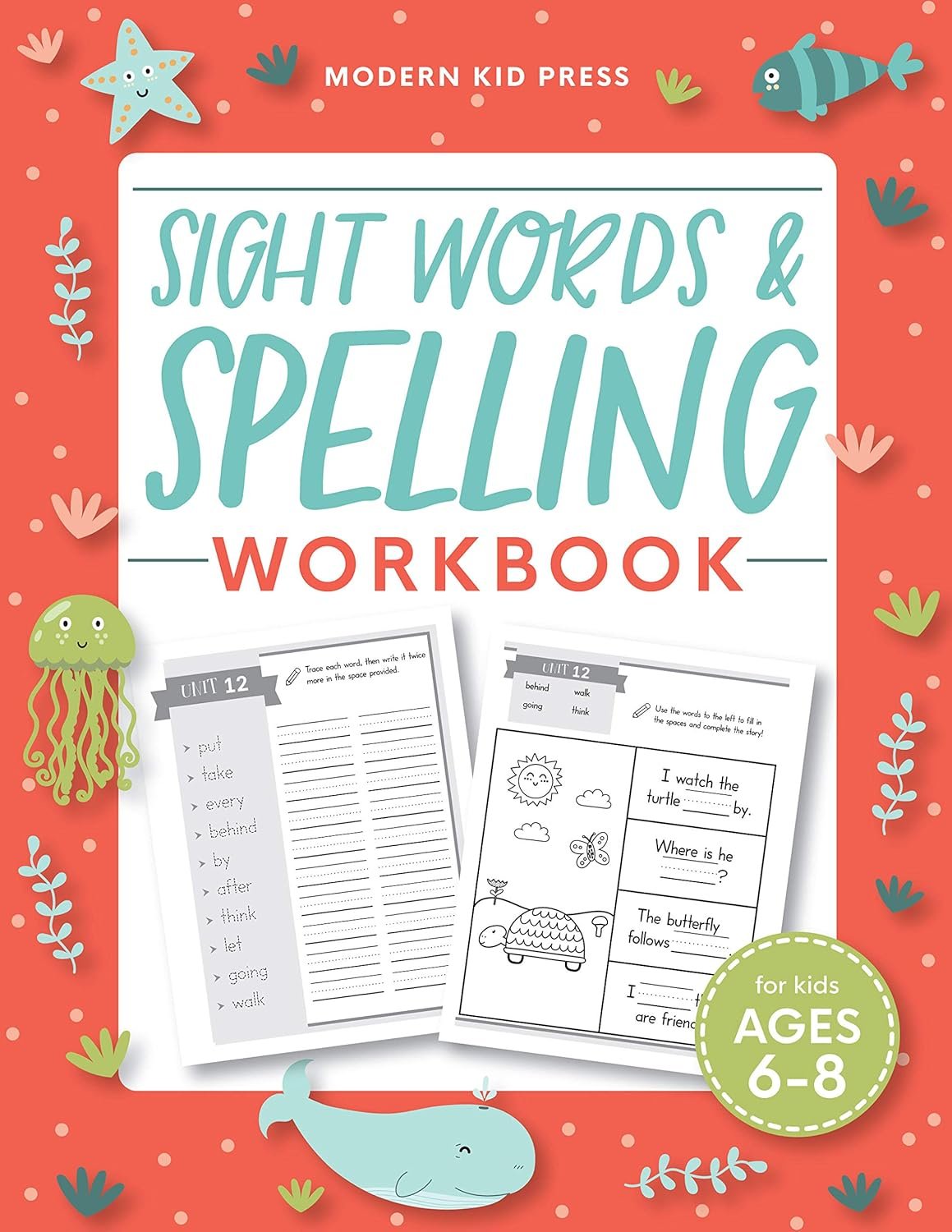 Sight Words and Spelling Workbook for Kids cover