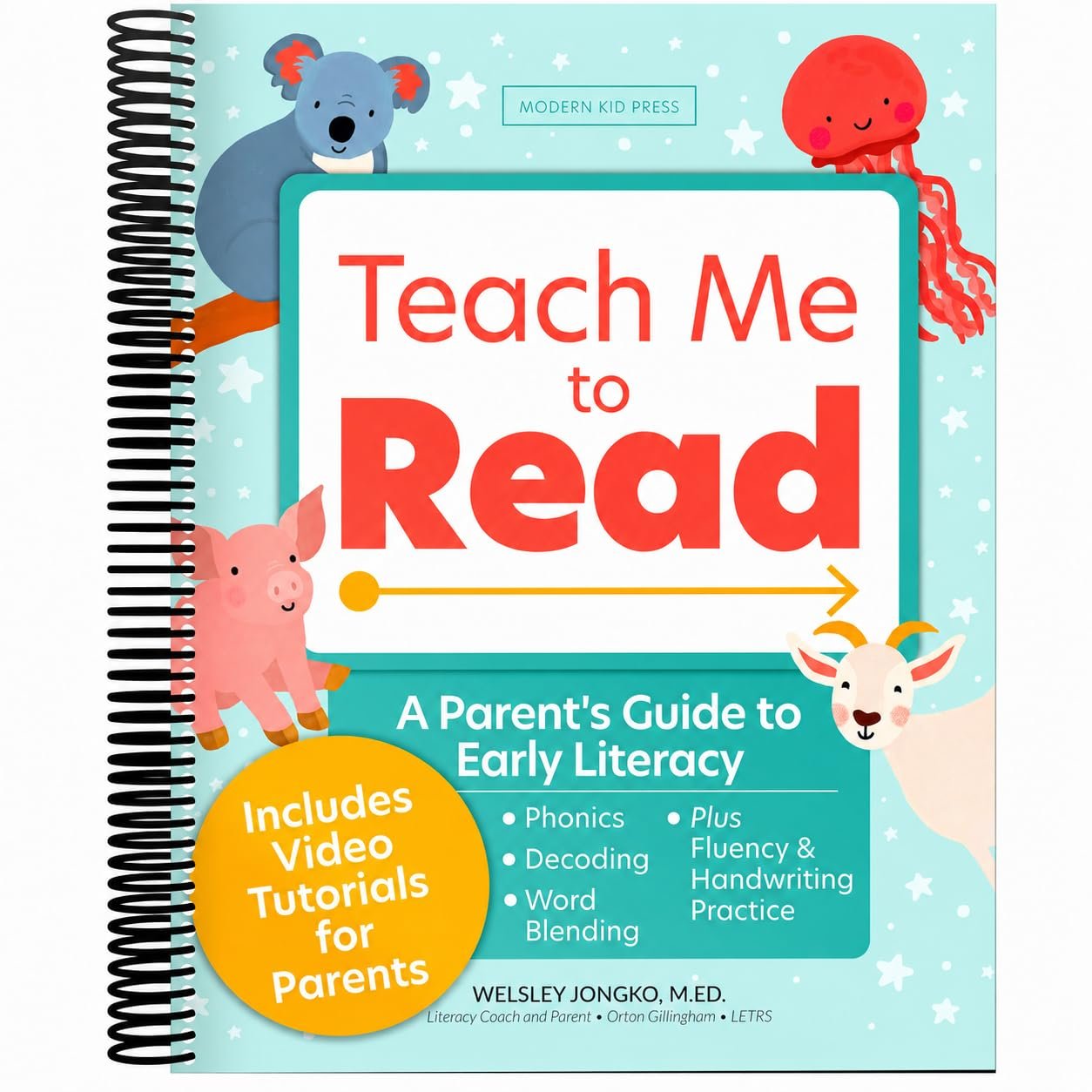 Teach Me to Read workbook cover by Welsley Jongko